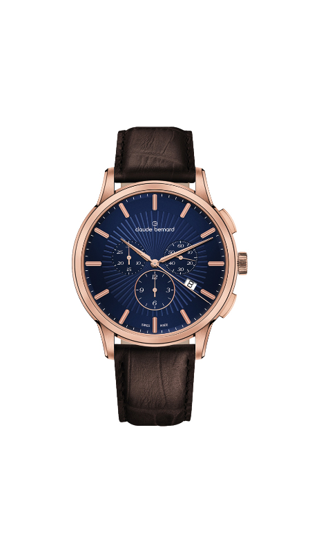 МЪЖКИ ЧАСОВНИК CLAUDE BERNARD С РОЗОВО PVD - 10237 37R BUIR