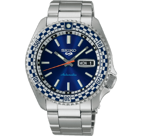 МЪЖКИ ЧАСОВНИК SEIKO 5 SPORTS PETROL BLUE ‘CHECKER FLAG’ SPECIAL EDITION -SRPK65K1