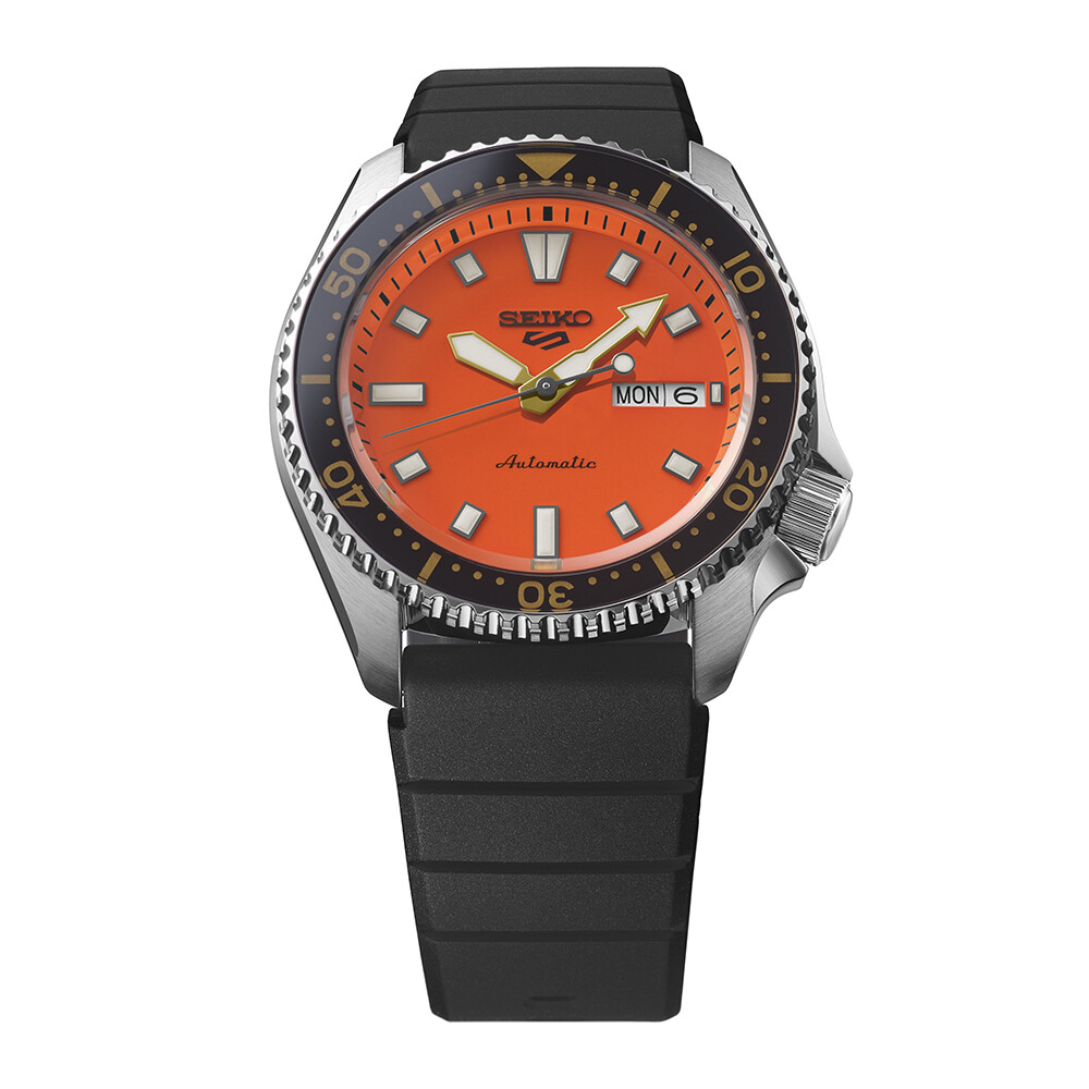 Мъжки часовник Seiko 5 Sports SKX Redux in Daichi Orange - SRPL89K1