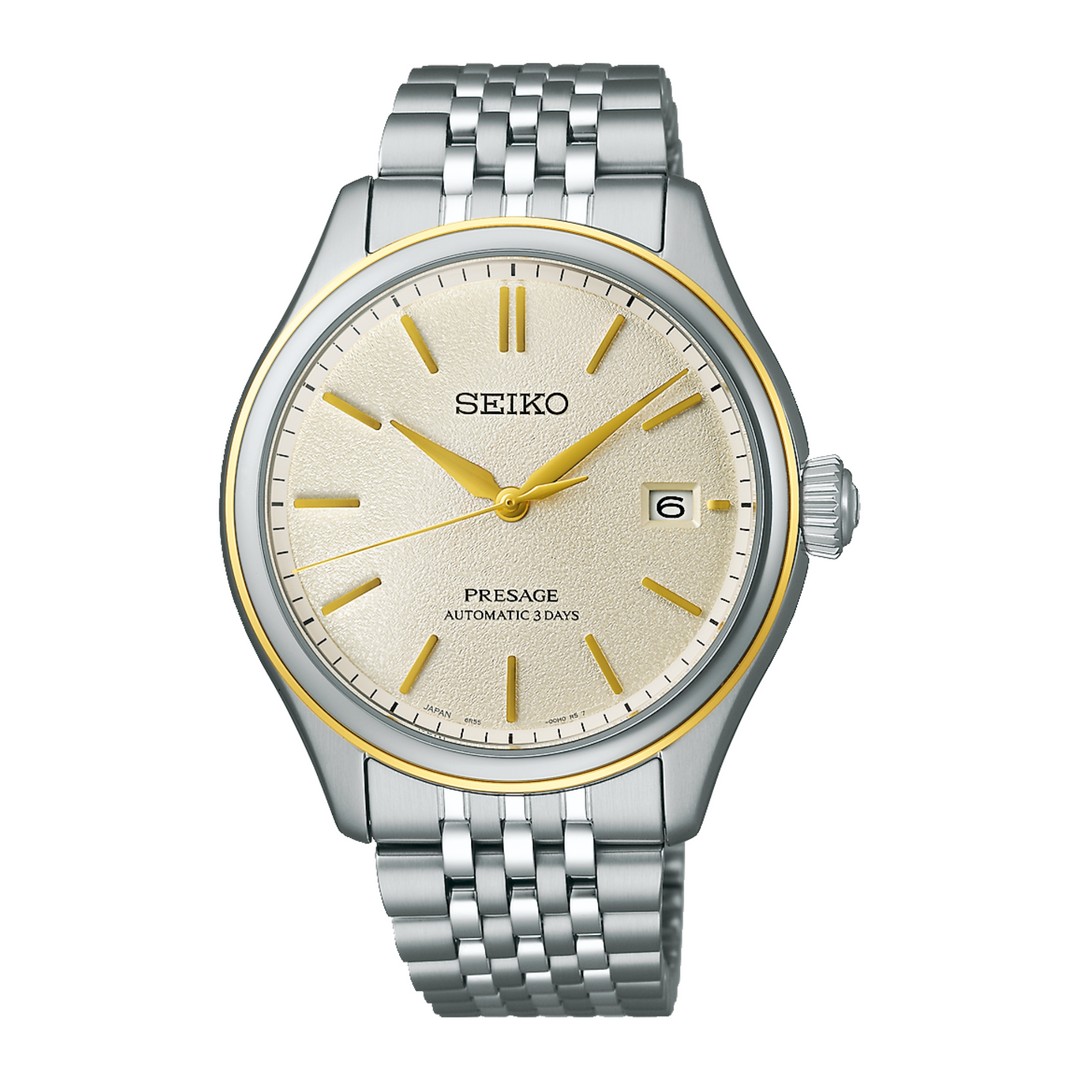 Мъжки часовник Seiko Presage Classic Series in Delicate Cream Silk SPB478J1