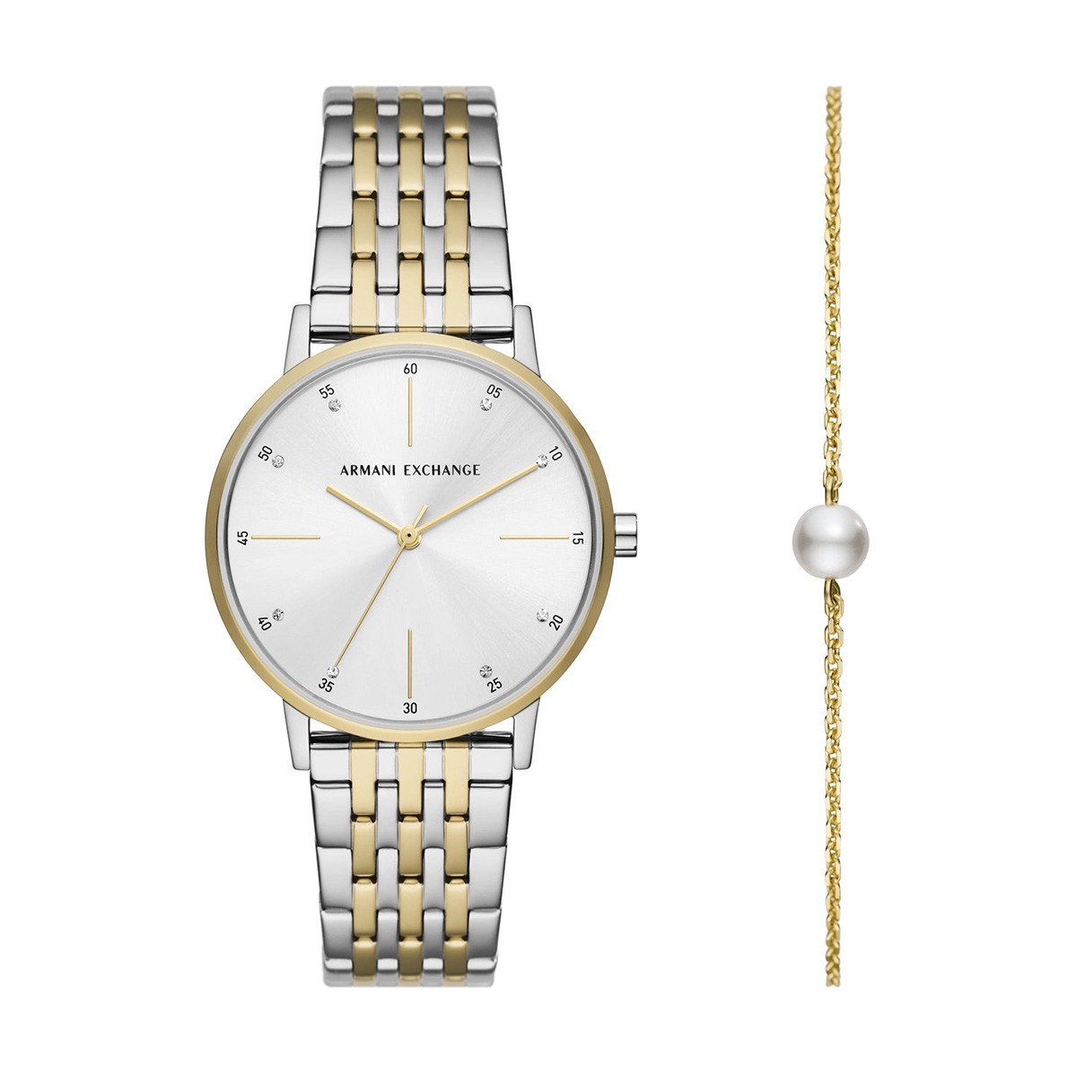 КОМПЛЕКТ ДАМСКИ ЧАСОВНИК И ГРИВНА ARMANI EXCHANGE LOLA AX7156SET