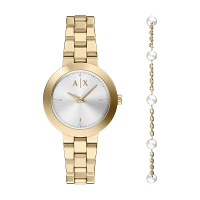 КОМПЛЕКТ ДАМСКИ ЧАСОВНИК И ГРИВНА ARMANI EXCHANGE JACKIE AX7185SET